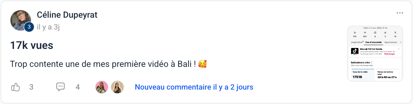 Témoignage — Céline : 17k vues