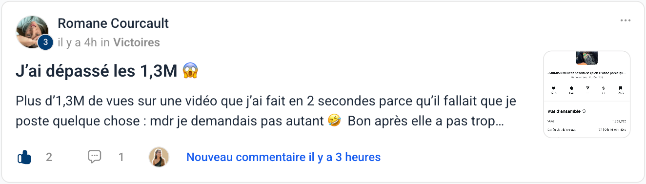 Témoignage — Romane : j'ai dépassé les 1,3M de vues